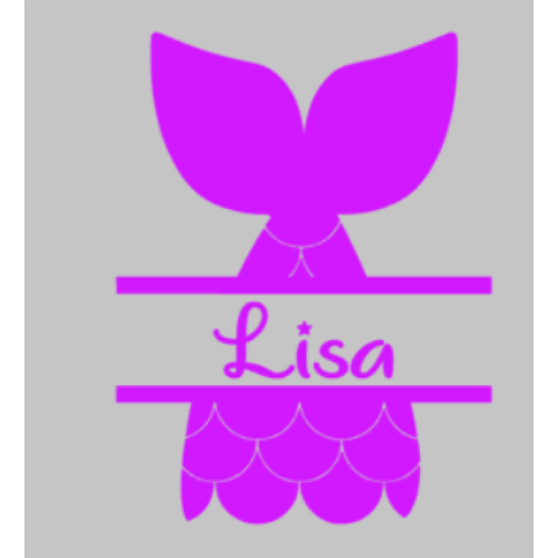 Deursticker zeemeermin